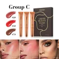 Julystar 3-piece liquid beauty wand set with blush, highlighter, and contour in Group C shades. - Group C (02#Faded Rose+05#Multiflora+07#Coffee) / 3 Pieces/Pack With Box