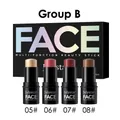 Set de sticks faciales multifunción Julystar con iluminador, colorete y contorno 05-08 - Group B套装(05#高光+06#腮红+07#腮红+08#修容)