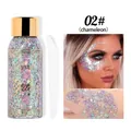 Gel glitter liquido grosso per trucco viso e capelli nella tonalità 02 camaleonte - Camaleonte 02 (Viola Olografico)