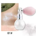 Spray illuminante corpo 01# con pompa vintage per un effetto glow viso e corpo - 01# Bianco Argento