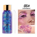 Gel glitterato camaleonte n. 05# per viso e capelli con strumento applicatore - Camaleonte 05 (Blu Profondo)