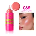 Shimmering liquid blush with a radiant finish in shade 03 Apricot Glow for skin - 03# Apricot Glow (W-CZ-B042#3)