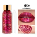 Julystar gel glitter magenta camaleonte 06# per trucco scintillante viso e corpo - Camaleonte 06 (Rosso Rosa)