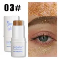 Sparkling gold glitter stick for face hair and body makeup effect shade number 03 - 03# Gold Brown Series