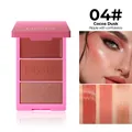 Palette de maquillage 3-en-1 Julystar 04 Cocoa Dusk avec fard mat et paillettes - 04# Cocoa Dusk (W-CZ-B033#4)