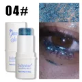 Blue glitter stick for face and body makeup, shade 04, with sparkly texture effect - 04# Blue Series