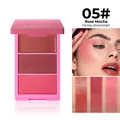 Julystar 3-in-1 multi-color blush and lip cream palette in 05# Rose Mocha for nude makeup - 05# Rose Mocha (W-CZ-B033#5)