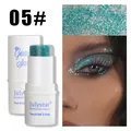 Teal green glitter eyeshadow stick #05 for face and body makeup - 05# Cyan Series