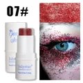 Professional red glitter stick for face and body makeup, shade 07# for stage performance - 07# Red Series