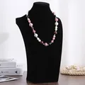 Elegante zwart fluwelen sieraden display buste voor kettingen en hangers voor presentatie - H-Type Hoogte 40 / Zwart Fluweel