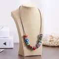 Professionele jute sieraden display buste voor kettingen en een winkelpresentatie - H-Type Hoogte 20 / Hennepstof