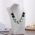 Professionele grijze fluwelen sieraden display buste voor kettingen en hangers winkel - H-Type Hoogte 29 / Ijsfluweel
