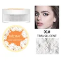 Detail view of Julystar translucent loose face powder with matte finish and texture - 01# 透明哑光
