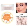 Close-up of Julystar matte loose face powder shade 02 Pink Complexion with texture view - 02# 粉润哑光