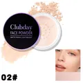 Detailed view of Clubday matte face powder in shade 02 with skin effect showcase - 02# (Natural)