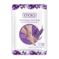 Front view of EFERO lavender extract exfoliating foot mask sachet for soft feet - Classic Style (ZM80) / 1 Pair/Pack