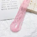 Perline in pietra naturale rosa sfaccettate da 3mm per creazione gioielli fai-da-te - Confezione da 20 Pezzi / Quarzo rosa
