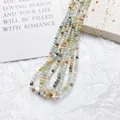 Cuentas de piedra natural tallada de 3mm para material de joyería hecha a mano - Paquete de 20 Piezas / Amazonita