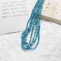 Exquisitas cuentas de piedra natural azul facetada de 3 mm para la creación de joyas DIY - Paquete de 20 Piezas / Apatito