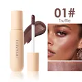 Julystar shimmer liquid blush in 01# Truffle with fine pearlescent glow finish - Pearlescent Shimmer (W-CZ-B034#1) / 01# Truffle