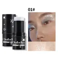 Clubday Silber Glitzer Lidschattenstift 01 für Gesicht und Körper Bühnen-Make-up. - 01# Silberweiß (W-CZ-B016#1)