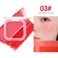 Palette de fard à joues bicolore 03# Vermilion Clouds, textures poudre et crème - 03# Vermilion Clouds (Rouge Rose Chaud)