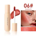 06# Auburn pearlescent shimmer liquid blush featuring easy-to-apply sponge applicator - 06# Auburn