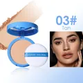 Poudre compacte mate 03# Tan avec houppette et miroir pour le maquillage du visage - 03# Tan
