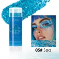 Bâton de gel pailleté bleu pour visage corps et cheveux dans la teinte 05# Sea - 05# Mer (W-CZ-B011 #5)