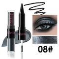 Stick fard à paupières et eye-liner double embout scintillant gris foncé n° 08# - Gris Foncé Scintillant (W-CZ-B045#8)