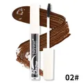 Julystar waterproof brow gel liquid in shade 02# featuring a precision applicator brush - Dark Brown