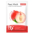 Peeling foot mask with peach extract for softening calluses and removing dead skin - Peach Foot Mask / 1 Pair Pack