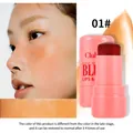 Moisturizing natural jelly blush stick in shade 01 with a matte finish for face - 01# Dark Red