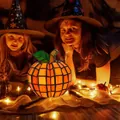 Handmade stained glass Tiffany style pumpkin night light lamp for Halloween festive decor - Pumpkin Shape (Apple Lamp)