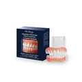 Oralhoe complete denture set with realistic gum color and fitting beads for a confident smile - Upper and Lower Teeth with Dental Glue Set