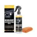 Homonth koplamp restauratieset met spray en doek voor professionele lensreparatie van auto - 100ml Restauratie Spray + Handdoek