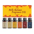 EELHOE autumn fragrance oil gift set featuring 6 unique seasonal scents for home aromatherapy - 60ml (10ml*6)
