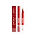Duo de crayon à lèvres orange Zephoco et gloss hydratant avec emballage d'origine - Brillant à Lèvres 2-en-1 Rouge Orangé / 5.8ml