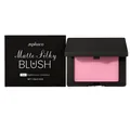 fard à joues mat soyeux zephoco rose, poudre compacte pour un teint éclatant et naturel - 3.5g / Rose