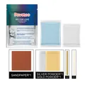DOWMOO DIY hand casting kit for couples with clay and gold silver powder - Bag Packaging / 100g Model Powder + 100g Clone Powder + 4g Paint