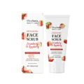 OceAura strawberry and raspberry exfoliating face scrub set with product packaging box - 100.00g