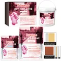 Kit de moulage manuel DIY premium pour couples avec poudre de moulage et peinture or argent - Kit DIY Standard