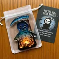 Statuina tascabile Halloween Grim Reaper con sacchetto e dettaglio biglietto regalo - LA MORTE