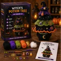 Πλήρες σετ πλεξίματος DIY Halloween Witch's Potion Tree με νήματα και εργαλεία - Δέντρο Φίλτρου Μάγισσας