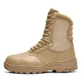 Bota táctica robusta para hombre en color arena con puntera de acero y suela reforzada - 39 / Arena