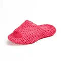 Sandales modernes roses en maille creuse imprimées en 3D avec semelle épaisse pour adultes - Rose Nébuleuse