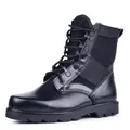 Botas tácticas negras ligeras y duraderas con malla transpirable y suela de goma robusta - 43 26.5 / Estilo Bota Clásica (007)