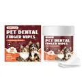 EelJoy pet dental finger wipes for dogs and cats 50 pieces disposable teeth care - 50 Pieces