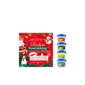 EELHOE Kerst lippenbalsem cadeauset met 4 potjes voor intensieve hydratatie en zachte lippen - Kerst Lippenbalsem Set / 28g (7g*4)