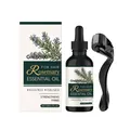 Set profesional GleamXi de aceite de romero para el cabello con suero 30ml y derma roller - Kit de Aceite Capilar (Aceite Y Rodillo)
